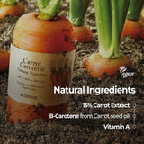 SKINFOOD Carrot Calming Toner Pads (8.8oz, 60Pads), Daily Refreshing Hydration, After Sun Care and Sunburn Relief with Carrot, 100% Cotton Pads for All Skin Types, Makeup Prep, Korean Skincare