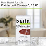 Basis Vitamin Bar Soap for Body, Hands and Face, Natural Soap Bar for All Skin Types with Vitamin C, E and B5, 4 Oz