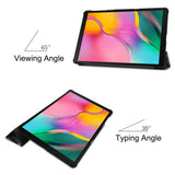 Smart Stand Mannitic PU Leather Case Cover For 2019 Samsung Galaxy Tab A 10.1 SM-T510/T515, With Auto Sleep/Wake