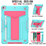 iPad 8th Generation 2020 Case Bumper Shockproof Stand Hard Cover For iPad 10.2"