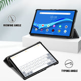 For Lenovo Tab M10 HD (2nd Gen) 10.1" TB-X306F/X Smart Case Leather Flip Stand Cover