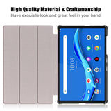 For Lenovo Tab M10 HD (2nd Gen) 10.1" TB-X306F/X Smart Case Leather Flip Stand Cover