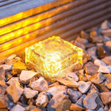Outdoor Solar Garden Lights for Pathway, Landscape, Porch, Lawn, Weddings, Special Events Decoration Ice Cube LED Solar Garden Decor Lights