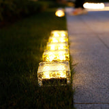 Outdoor Solar Garden Lights for Pathway, Landscape, Porch, Lawn, Weddings, Special Events Decoration Ice Cube LED Solar Garden Decor Lights