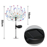 2PCS Solar Power Stake Fairy Starry sky Firework LED Light for Front yard Patio Lawn sidewalk balcony Décor