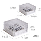 Outdoor Solar Garden Lights for Pathway, Landscape, Porch, Lawn, Weddings, Special Events Decoration Ice Cube LED Solar Garden Decor Lights