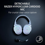 Razer Barracuda X Chroma Wireless Gaming Headset: 2.4GHz Wireless & Bluetooth - Lightweight - Chroma RGB - 40mm Drivers - Cardioid Mic - 70 Hr Battery - for PC, Mac, PS5, Switch, Smartphone - White