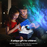 Astronaut Galaxy Projector - Star Projector, Bluetooth Speaker, White Noise, Star and Moon Galaxy Lights for Bedroom with Timer, Nebula Night Light 360° Adjustable with remote, Starry galaxy projector