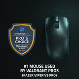 Razer Viper V3 Pro Wireless Gaming Mouse: 54g Lightweight - 8K Polling - 35,000 DPI Optical Sensor with Advanced Features - Gen-3 Optical Switches - 8 Programmable Controls - USB C Charging - Black