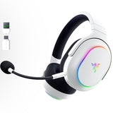Razer Barracuda X Chroma Wireless Gaming Headset: 2.4GHz Wireless & Bluetooth - Lightweight - Chroma RGB - 40mm Drivers - Cardioid Mic - 70 Hr Battery - for PC, Mac, PS5, Switch, Smartphone - White