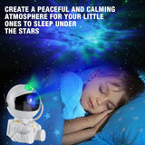 Astronaut Galaxy Projector - Star Projector, Bluetooth Speaker, White Noise, Star and Moon Galaxy Lights for Bedroom with Timer, Nebula Night Light 360° Adjustable with remote, Starry galaxy projector