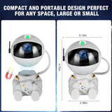 Astronaut Galaxy Projector - Star Projector, Bluetooth Speaker, White Noise, Star and Moon Galaxy Lights for Bedroom with Timer, Nebula Night Light 360° Adjustable with remote, Starry galaxy projector