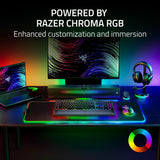 Razer Base Station V2 Chroma Headphone Headset Stand Holder: Chroma RGB Lighting - Taller Stand & Anti-Slip Ledge - USB Charging Ports - Anti-Slip Rubber Base - 3.5mm Port + Built-in DAC - Black