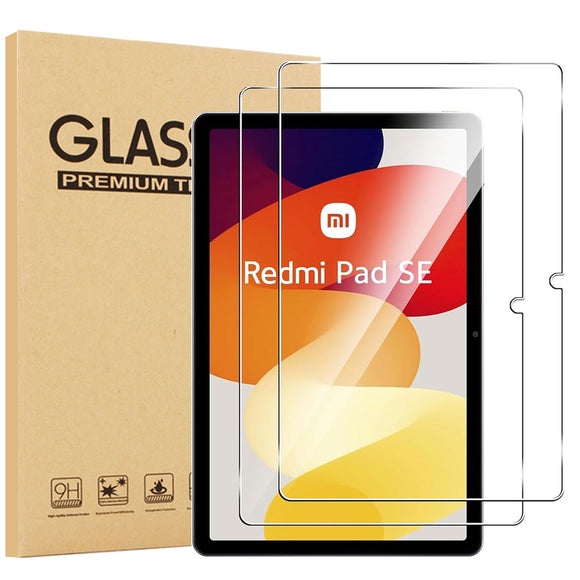 [2-Pack] Tempered Glass Screen Protector for Xiaomi Redmi Pad SE 2023 11 Inch, Anti-Scratch 9H Crystal clear screen films for Redmi Pad SE 11