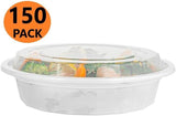 150 Pack Meal Prep Containers Reusable Food Storage Disposable Plastic Lunch Box