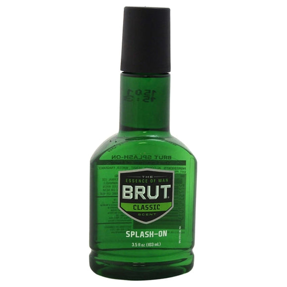 Brut Splash-On Original Fragrance - Bold, Masculine Cologne for Men - Long Lasting Mens Fragrance With Spicy Woods, Floral, and Citrus Notes - 3.5 oz