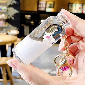 Floating Pig Milk Bottle Key Chain Ornament for handbag/book bag/gift/decoration(hot on Tiktok)