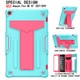 For Amazon Kindle Fire HD 10.1" 2021 11th Gen Tablet Heavy Duty Stand Case Cover