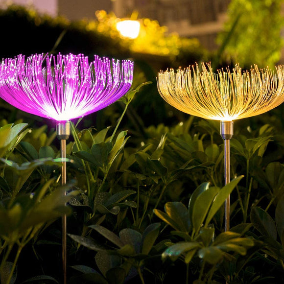 2 Pack Color-Changing LED Solar Powered Jellyfish Stake Lights For Front/back Yard Garden Lawn Patio Decor