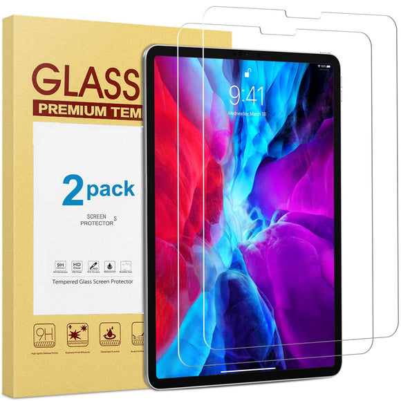 2 PCS Tempered Glass Screen Protector for 2021 Apple iPad Pro 11