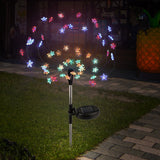 2PCS Solar Power Stake Fairy Starry sky Firework LED Light for Front yard Patio Lawn sidewalk balcony Décor