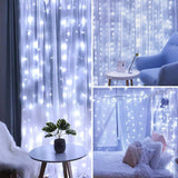 LED Window Curtain String  Lights- Energy Efficient Fairy Twinkle USB Powered LED Lights for Bedroom Wedding Decor- with Remote Control