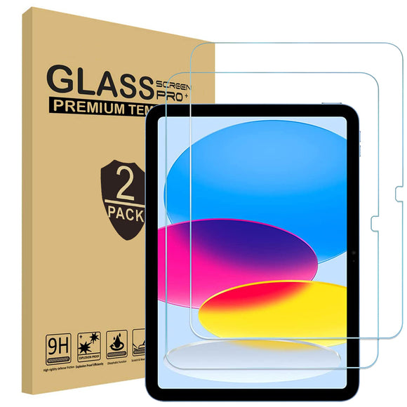 2 Pcs Tempered Glass Screen Protectors For Apple iPad