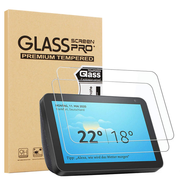 2 Pack Tempered Glass Screen Protector For Amazon Echo Show 8 inch (2019)