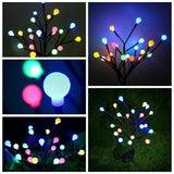 LED Solar Panels Garden Stake Lights For Yard Lawn Landscape Lamp Décor Outdoor Waterproof