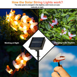 Solar Powered String LED String Honey Bee Outdoor/Indoor Garden Fairy Lights